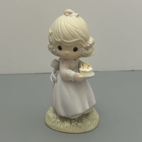Precious Moments May Your Birthday Be a Blessing Figure Enesco VTG 1990  NO BOX - Picture 1 of 6